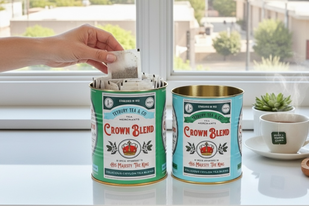 Crown Blend Retro Storage Tins Set of 2
