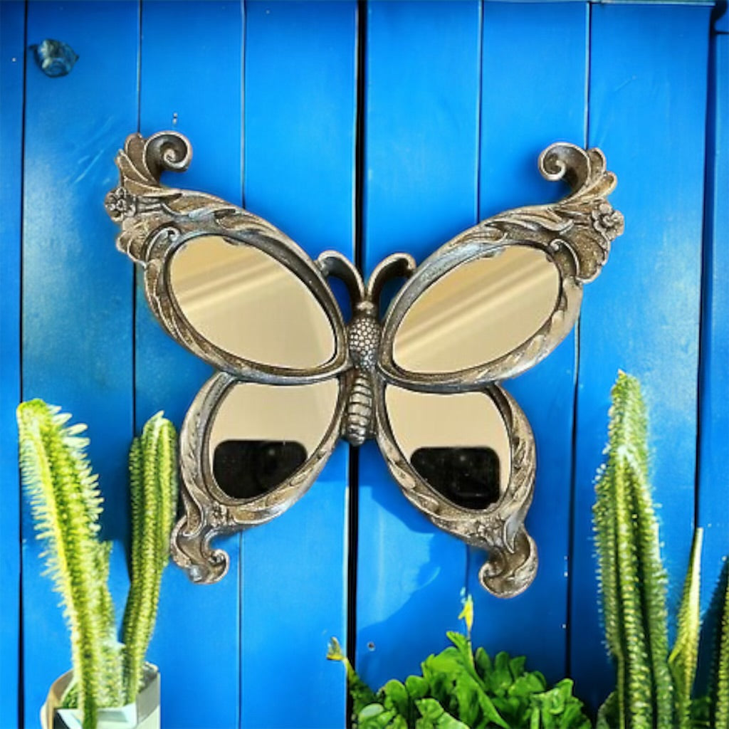 Mirror Butterfly Outdoor Wall Decor