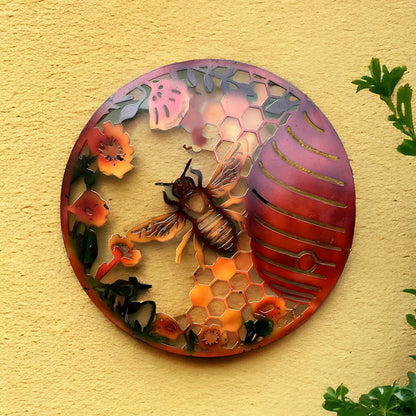 Bee Hive Garden Decor Coloured Plaque from Fig and Rose