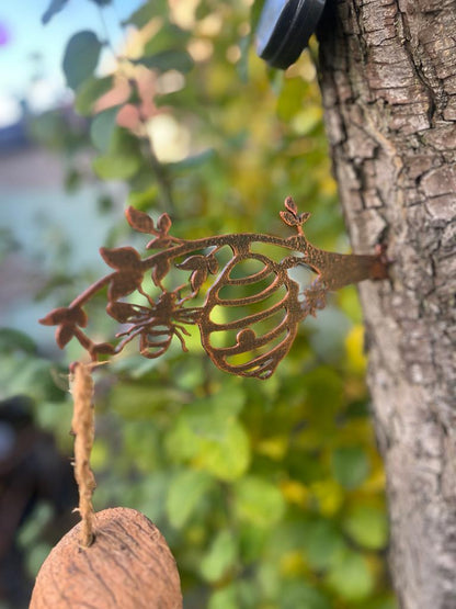 Bee and Hive Metal Bird Feeder from Fig and Rose