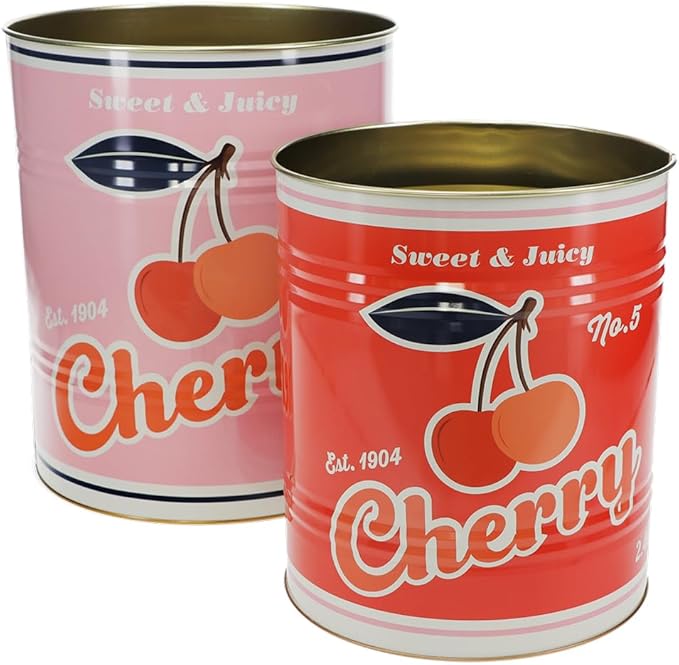 Cherry Retro Storage Tins