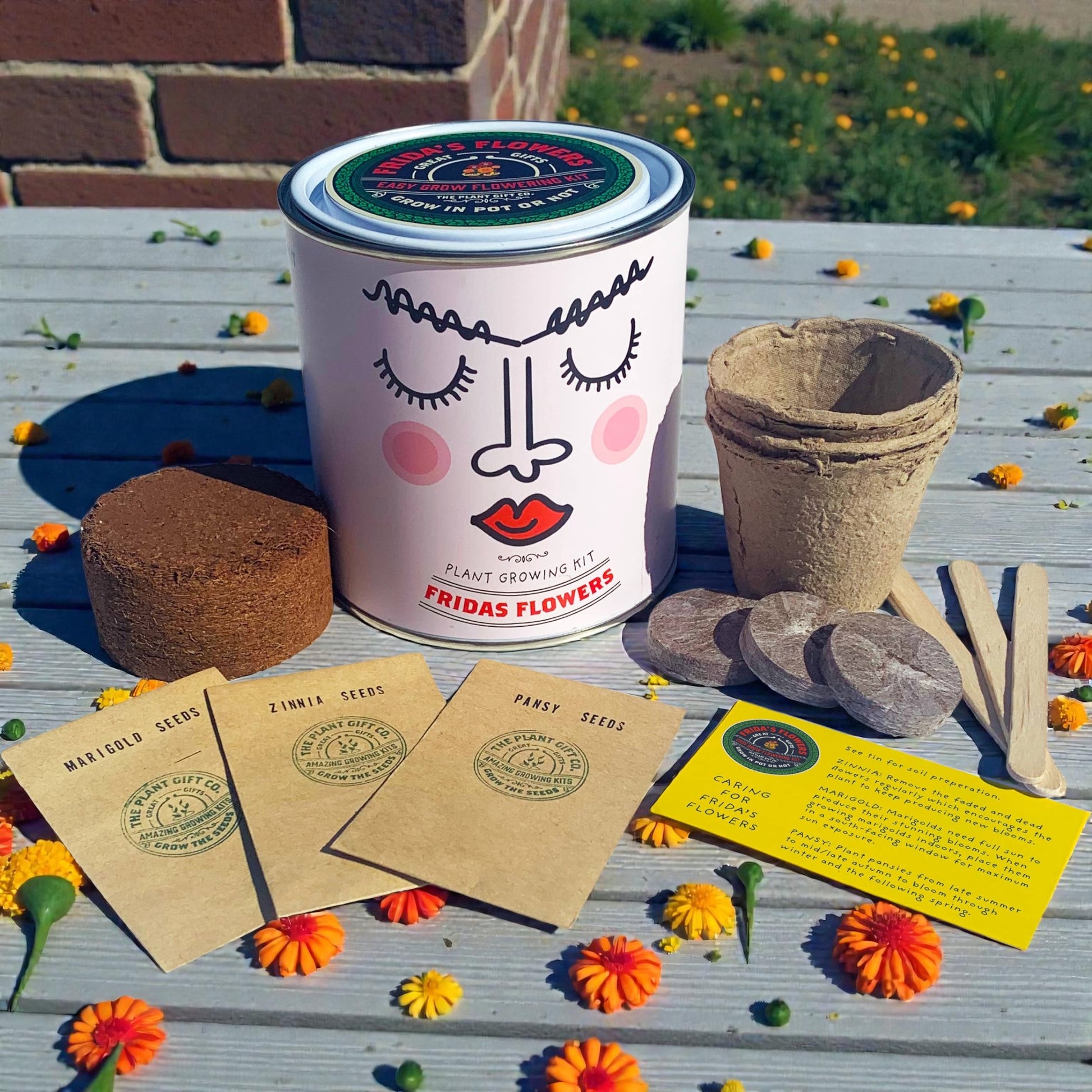 A Grow Your Own Flowers Kit available to buy from Fig and Rose Home.