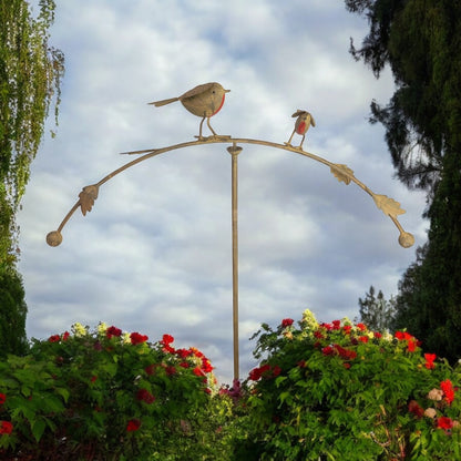 Balancing Robin Metal Stake from Fig and Rose.