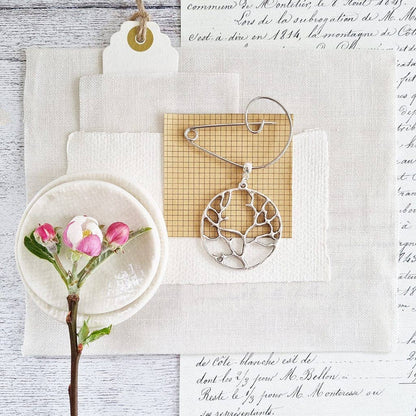 A Tree of Life Brooch available to buy from Fig and Rose Home.
