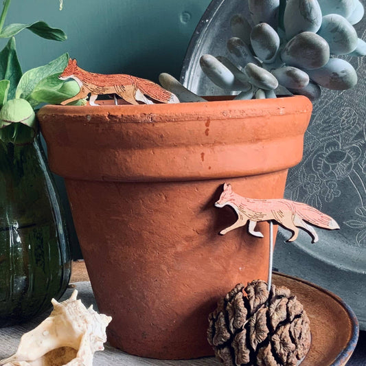 A Fox Plant Pot Companions available to buy from Fig and Rose Home.