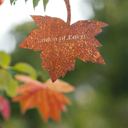 Metal Falling Leaves Garden Quotes