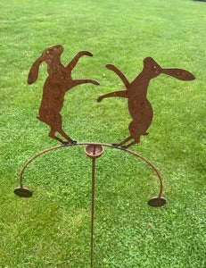 Balancing Boxing Hares Wind Rocker from Fig and Rose