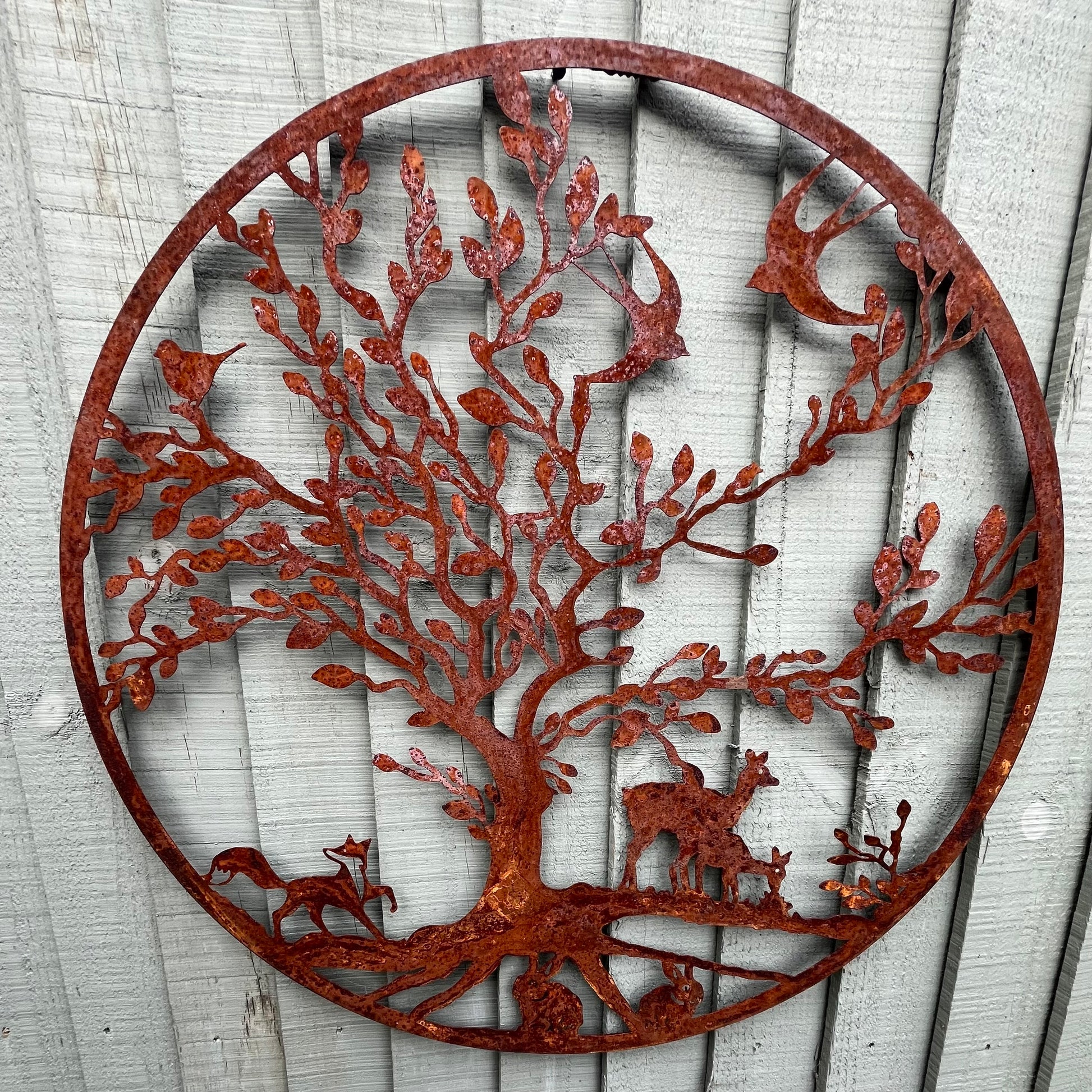 Countryside Plaque with Fox and Deer from Fig and Rose