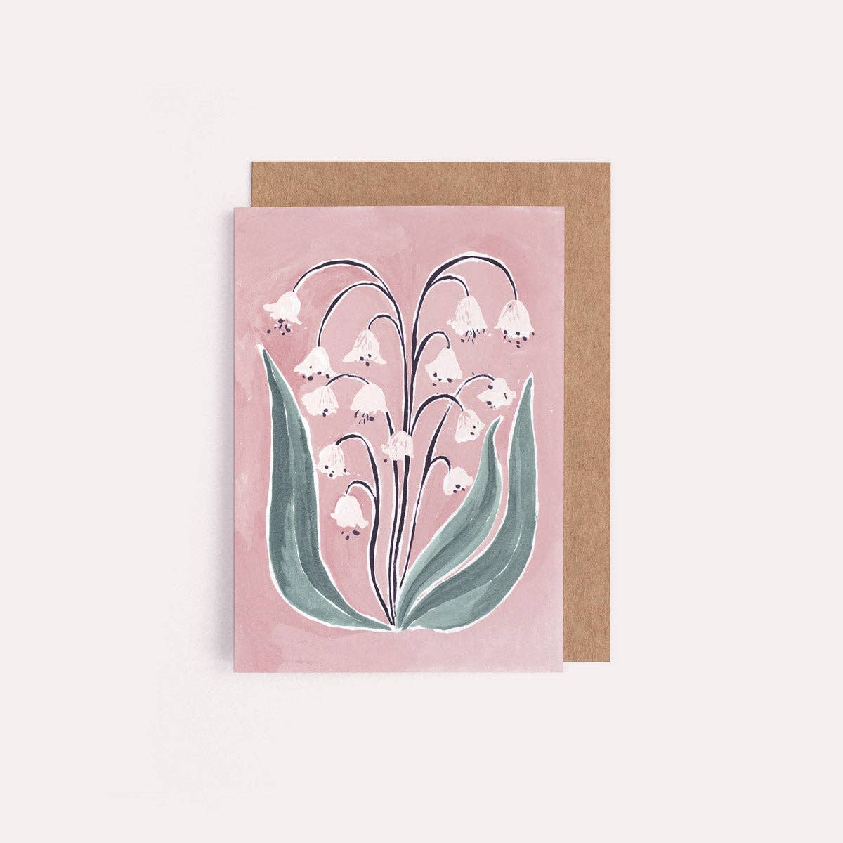 A Lily of the Valley Mini Card available to buy from Fig and Rose Home.