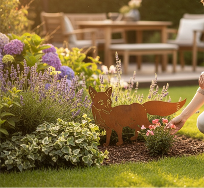 A Rusty Fox Garden Ornament from Fig and Rose.