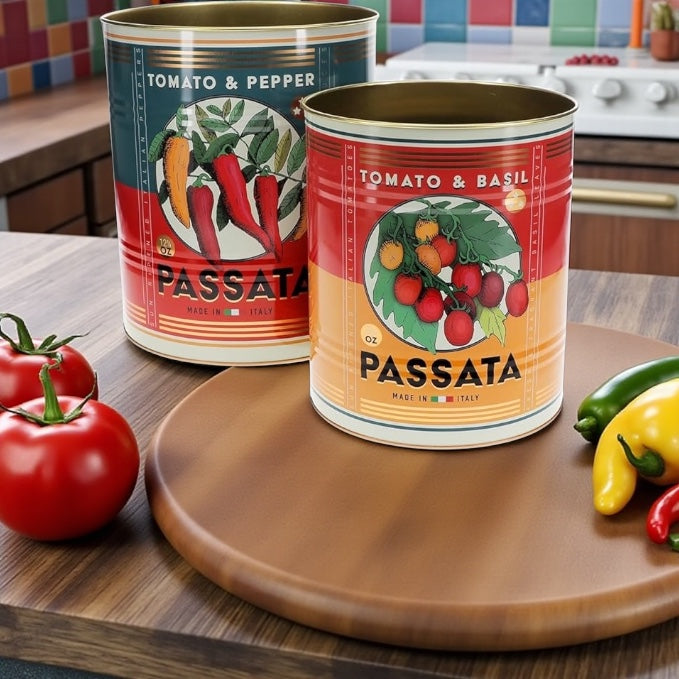 Passata Retro Storage Tins from Fig and Rose.