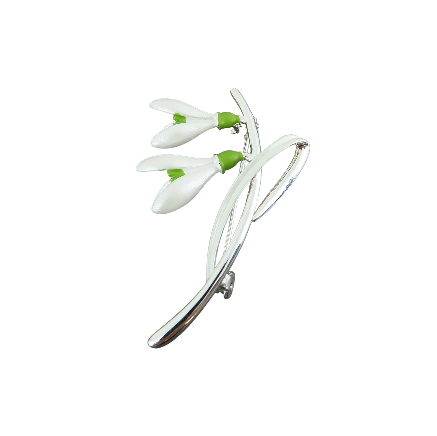 A Snowdrop Brooch available to buy from Fig and Rose Home.