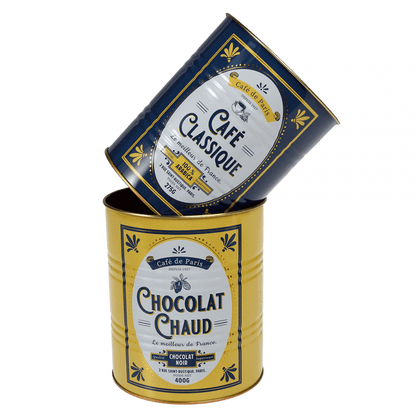 Café de Paris Retro Storage Tins Set of 2