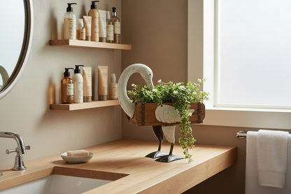 Reclaimed Brick Goose Planter