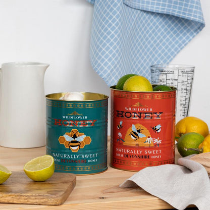 Honey Retro Storage Tins Set of 2