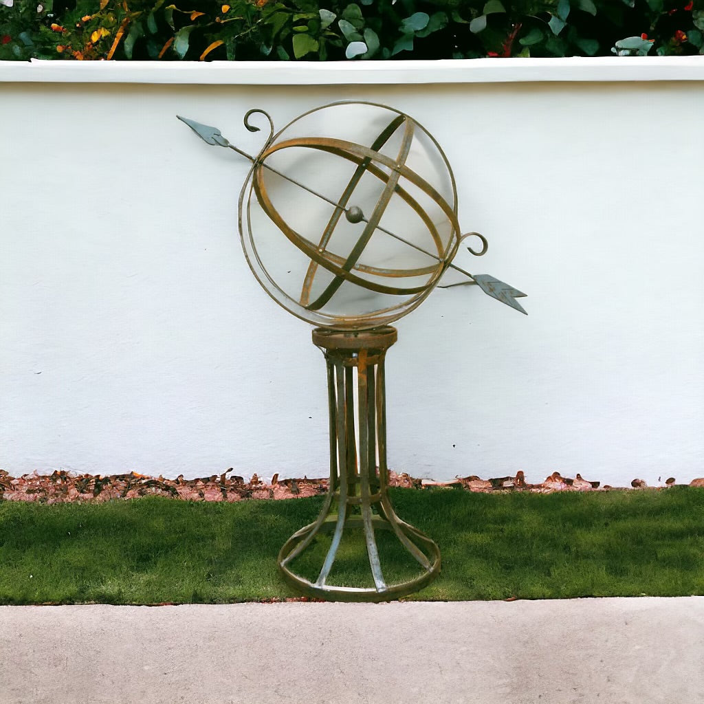 Rusty Large Armillary from Fig and Rose