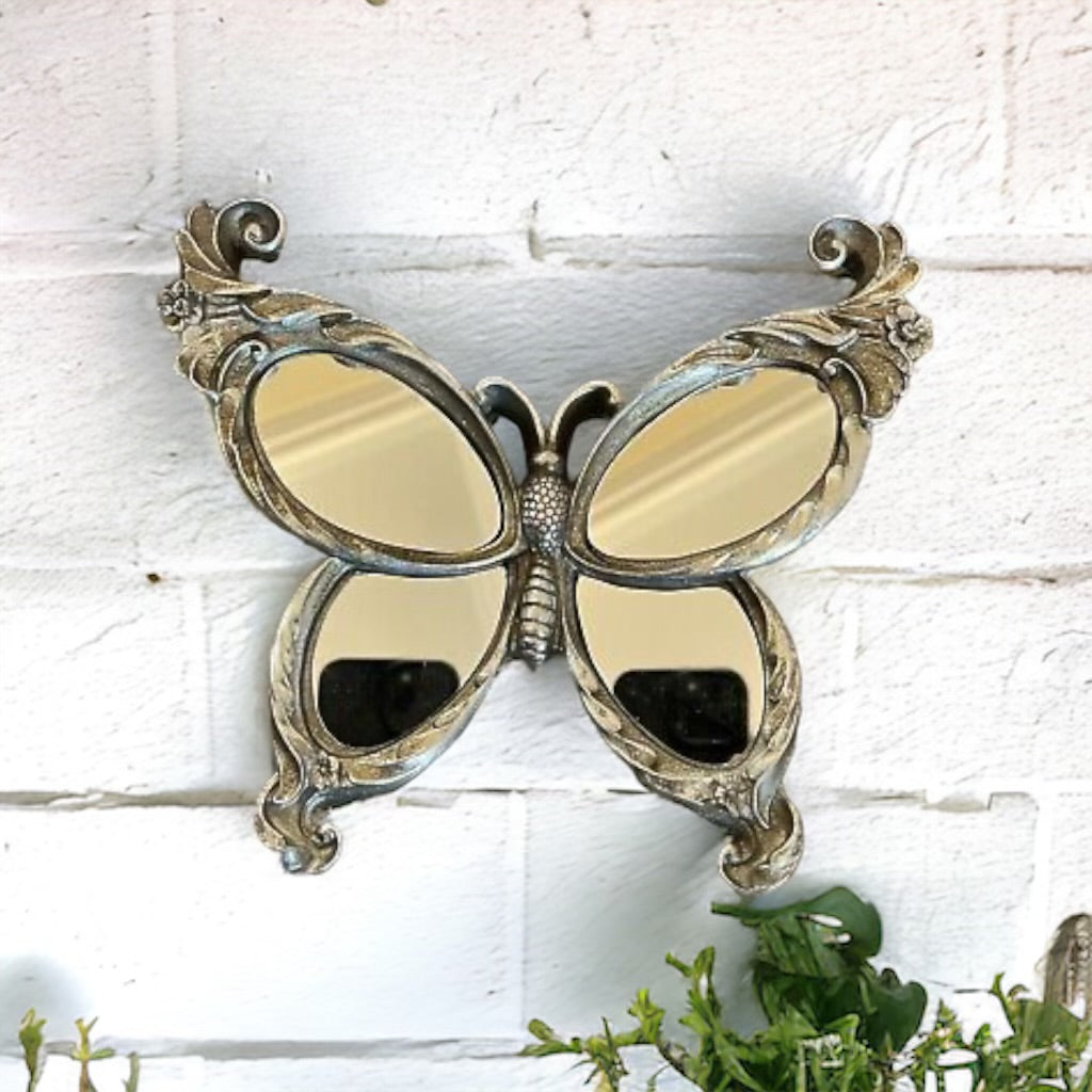 Mirror Butterfly Outdoor Wall Decor
