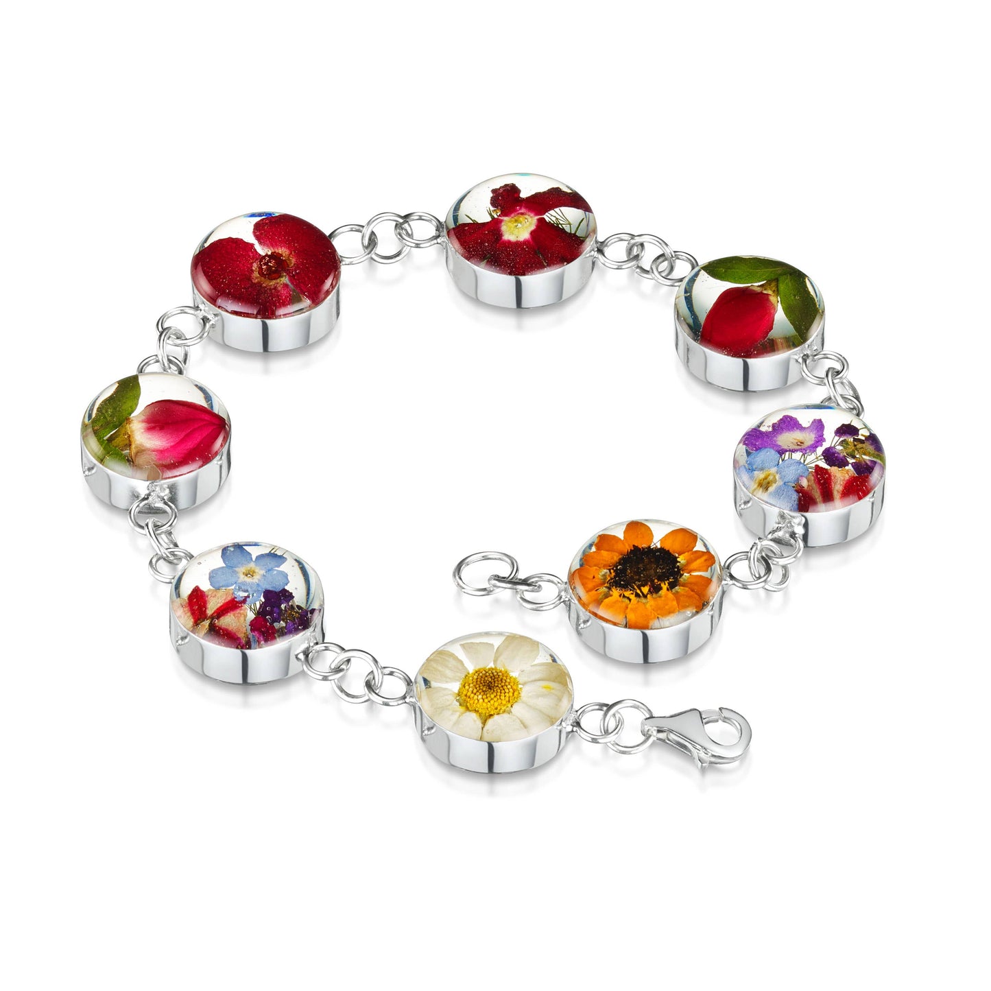 A Resin Flower Bracelet available to buy from Fig and Rose Home.