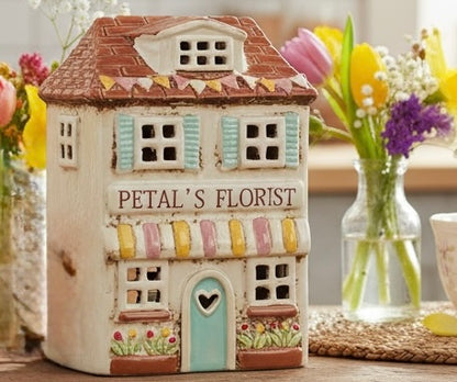 Petal’s Florist Ceramic Tealight House
