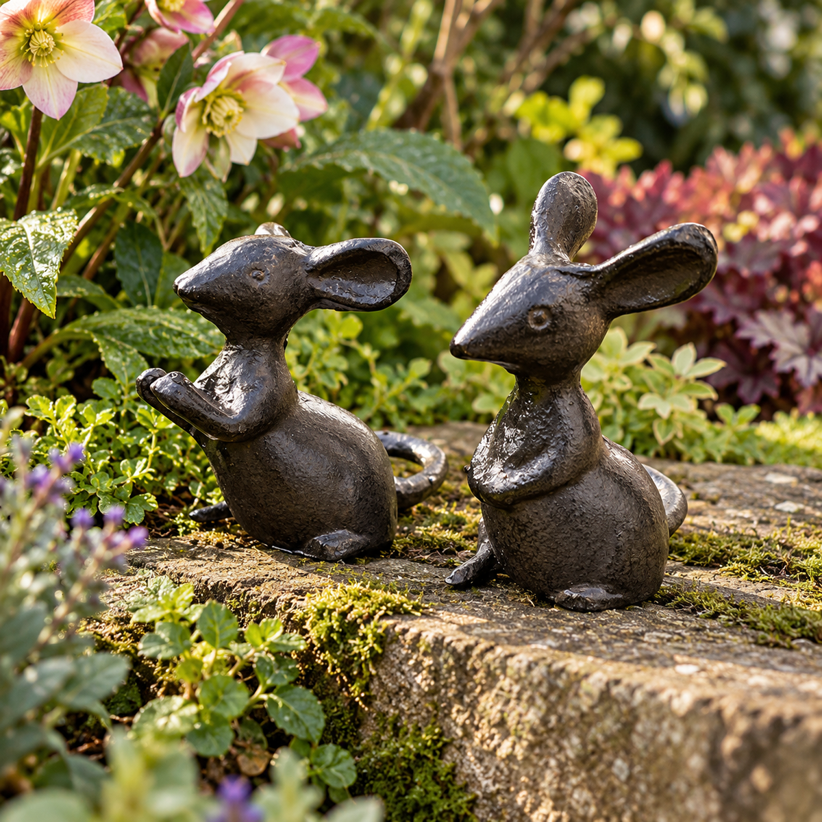 Pair of Cast Iron Mice