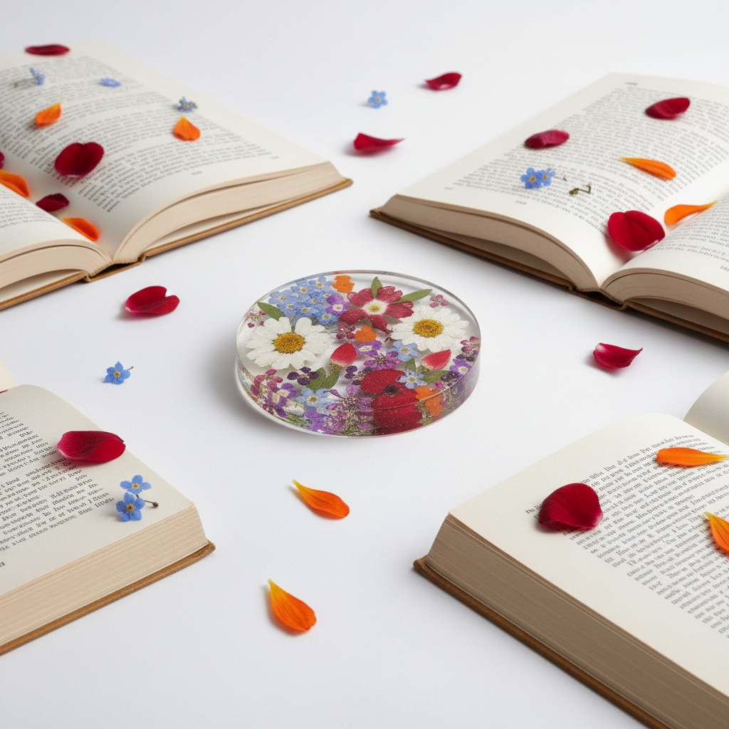 A Resin Flower Brooch available to buy from Fig and Rose Home.