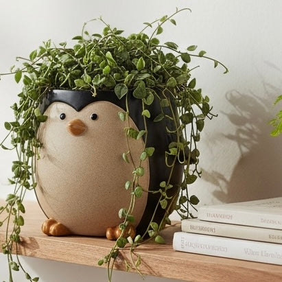 Ceramic Penguin Planter