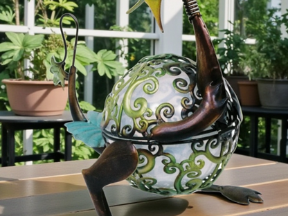 Fantasy Solar Dragon Ornament – LED Garden Guardian Sculpture