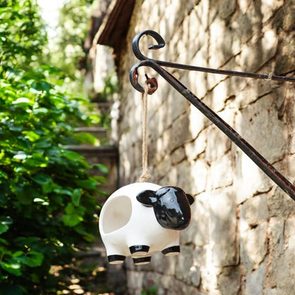 Ceramic Hanging Bird Feeder - Sheep from Fig and Rose.