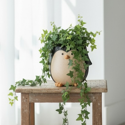Ceramic Penguin Planter