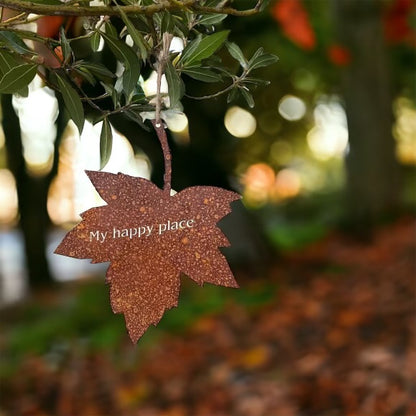 Metal Falling Leaves Garden Quotes