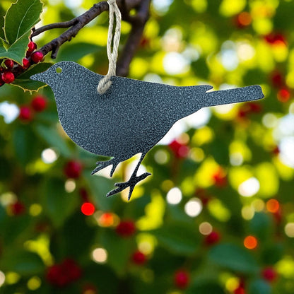Metal Hanging Blackbird - Set of Three