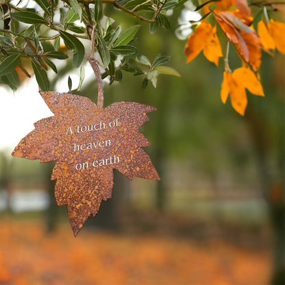 Metal Falling Leaves Garden Quotes