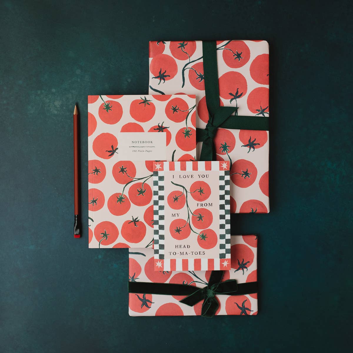 A Tomatoes Love Card available to buy from Fig and Rose Home.
