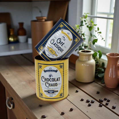 Café de Paris Retro Storage Tins Set of 2