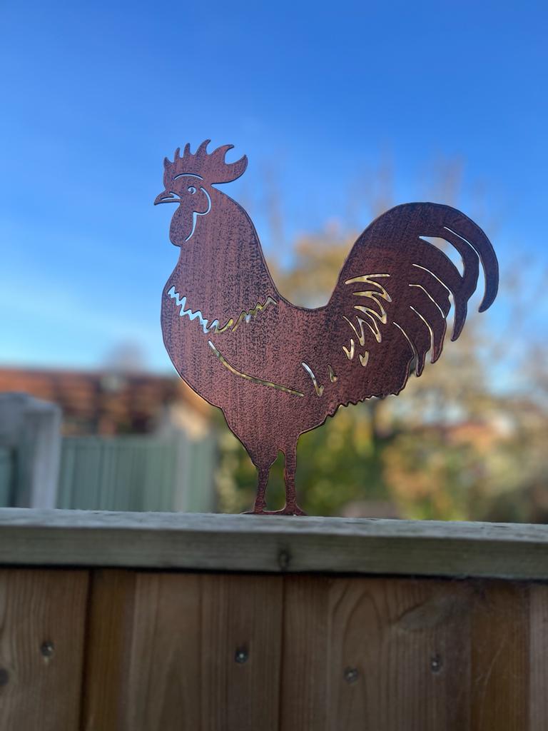 Cockerel Fence Topper from Fig and Rose