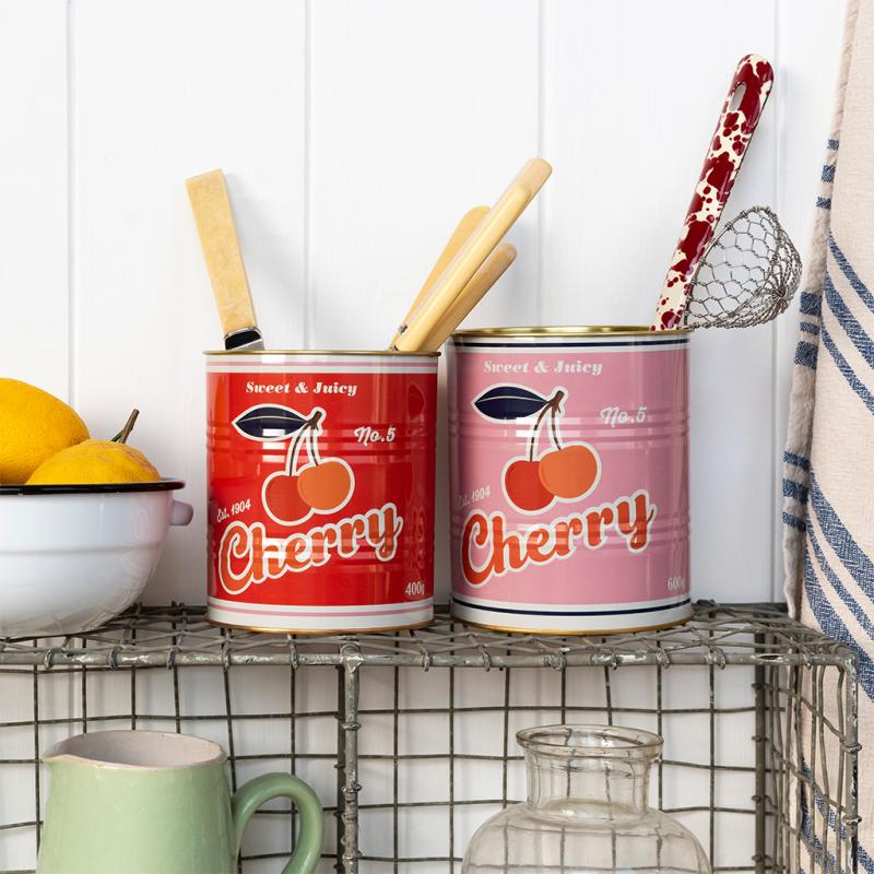 Cherry Retro Storage Tins
