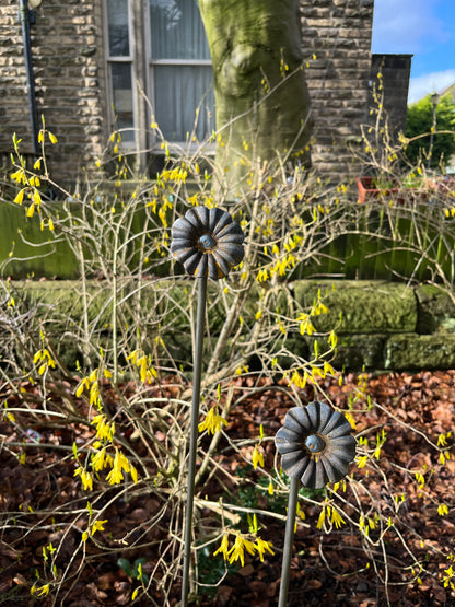 Steel Flower Plant Support Pin Set of Three