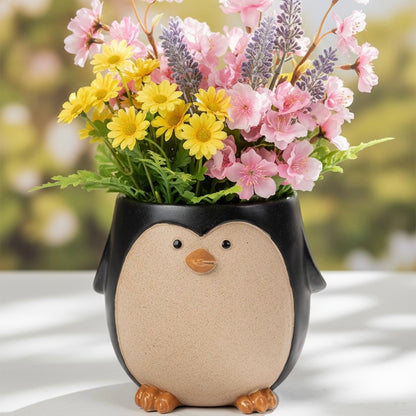 Ceramic Penguin Planter