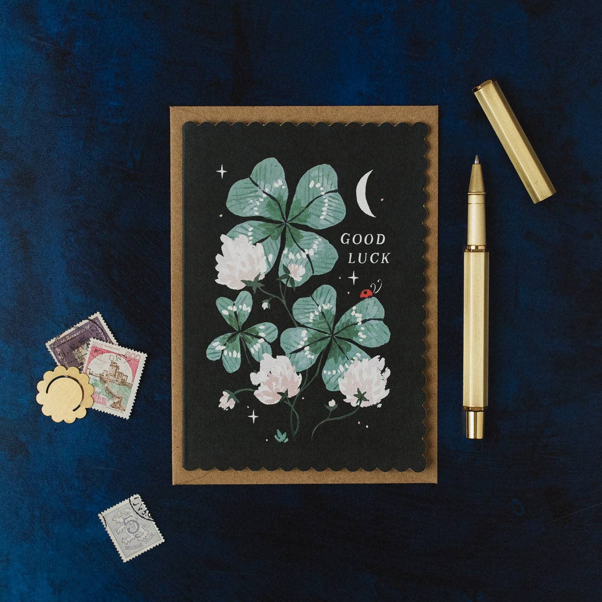 A Garden Good Luck Card available to buy from Fig and Rose Home.