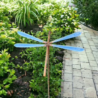 Dragonfly Stakes Metal Garden Decor from Fig and Rose