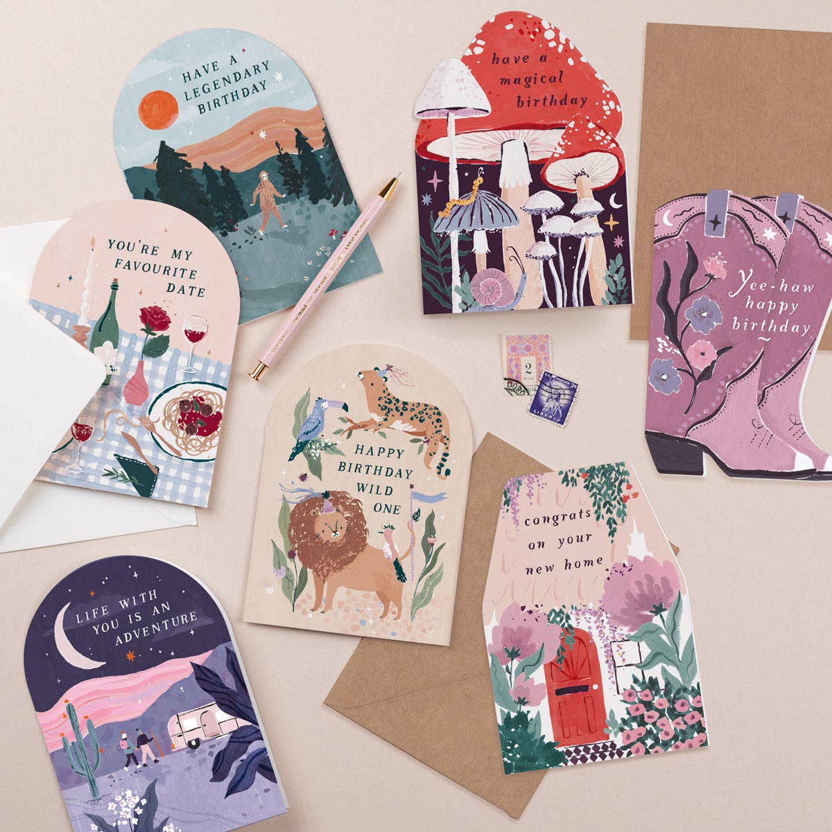 A New House Card available to buy from Fig and Rose Home.