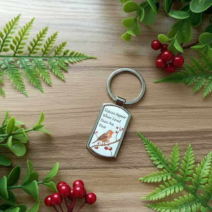 A Robin Keyring available to buy from Fig and Rose Home.