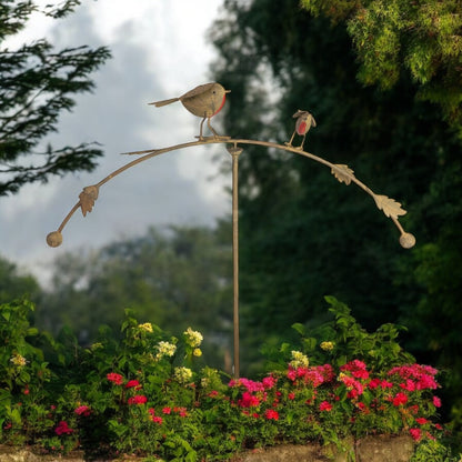 Balancing Robin Metal Stake from Fig and Rose.