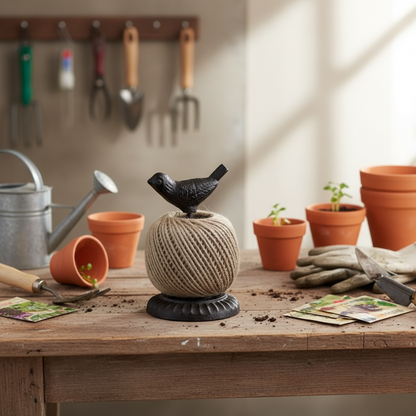 Cast Iron Bird Twine Stand from Fig and Rose