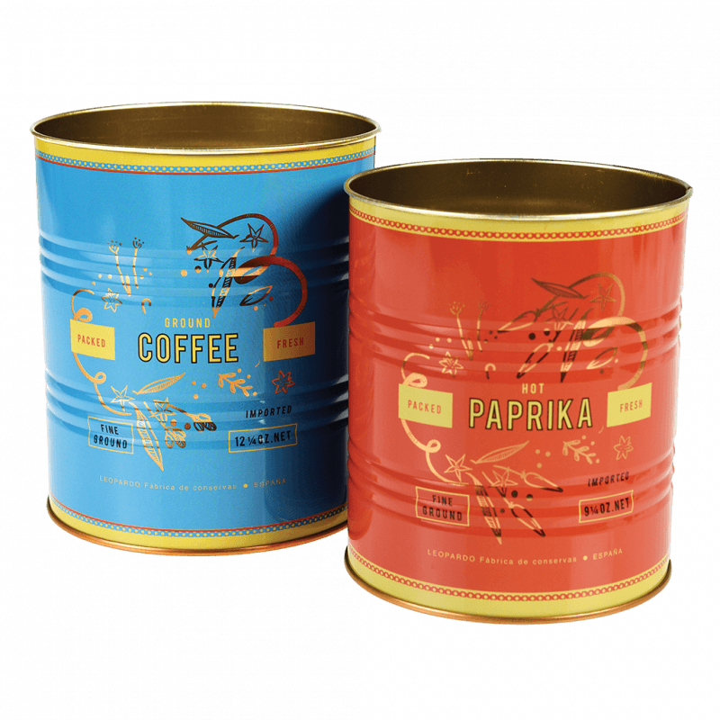 Leopard Retro Storage Tins