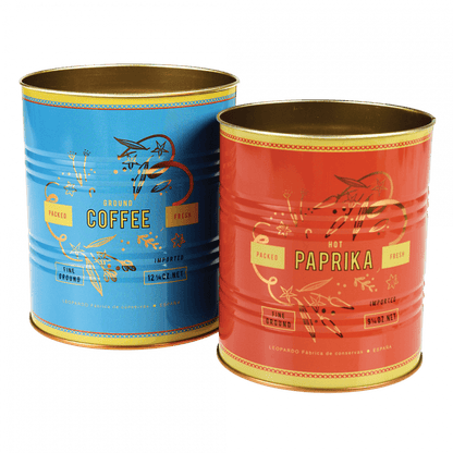 Leopard Retro Storage Tins