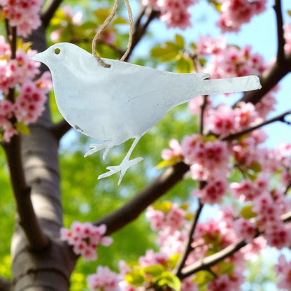 Metal Hanging Blackbird - Set of Three