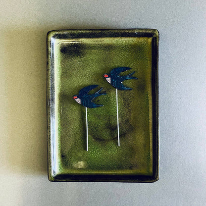 A Swallow Plant Pot Companions available to buy from Fig and Rose Home.