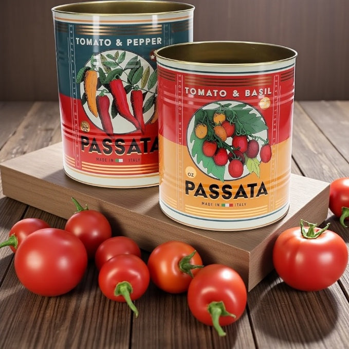 Passata Retro Storage Tins from Fig and Rose.