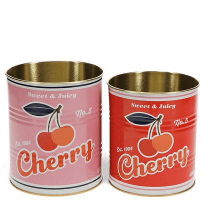 Cherry Retro Storage Tins